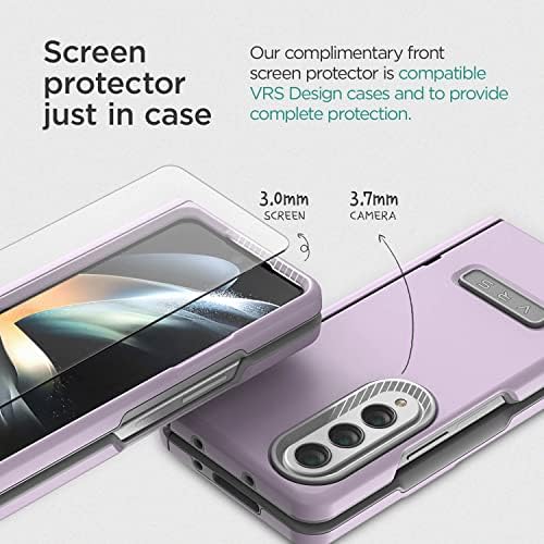 VRS מעצבת שומר טרה מודרני עבור Galaxy Z Fold 4 5G, סגנון מסודר מודרני Premium [Anti Scratch Hinge